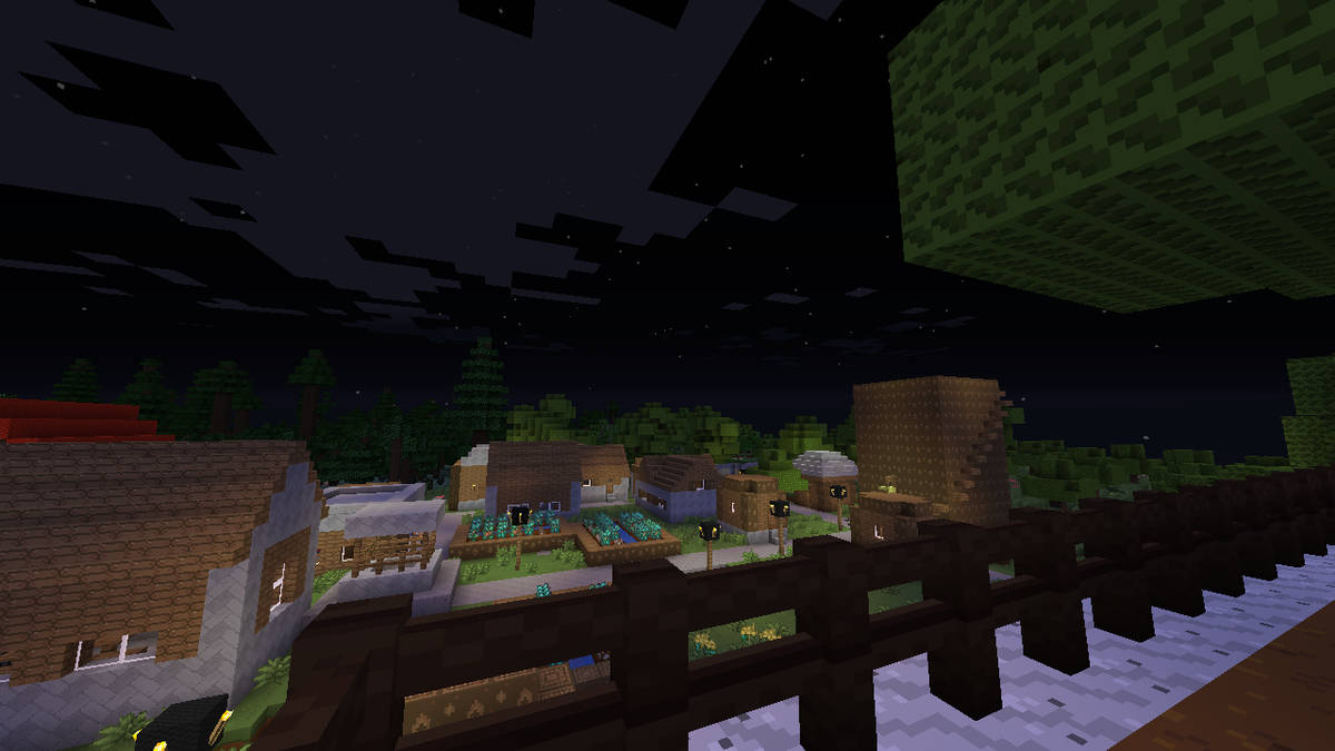 ferriaforever's tweet photo. View of Spawn from my roof. Also trying out a pixelmon oriented resource pack. https://t.co/iYLukYWaXG