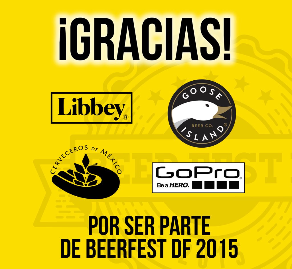 BeerFestDF's tweet photo. Gracias por apoyar la cultura cervecera de México y por creer en proyectos emprendedores. #soycervecero https://t.co/w78vJduLhi
