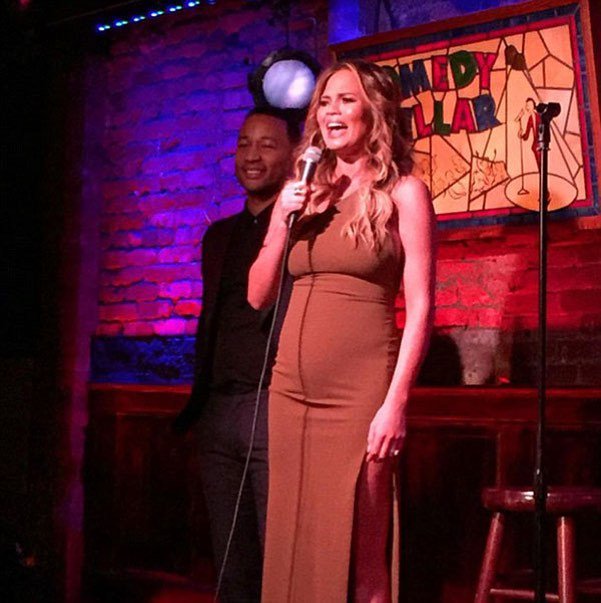  :  | John Legend Sings Happy Birthday To Wife Chrissy Teigen At Comedy Cellar 