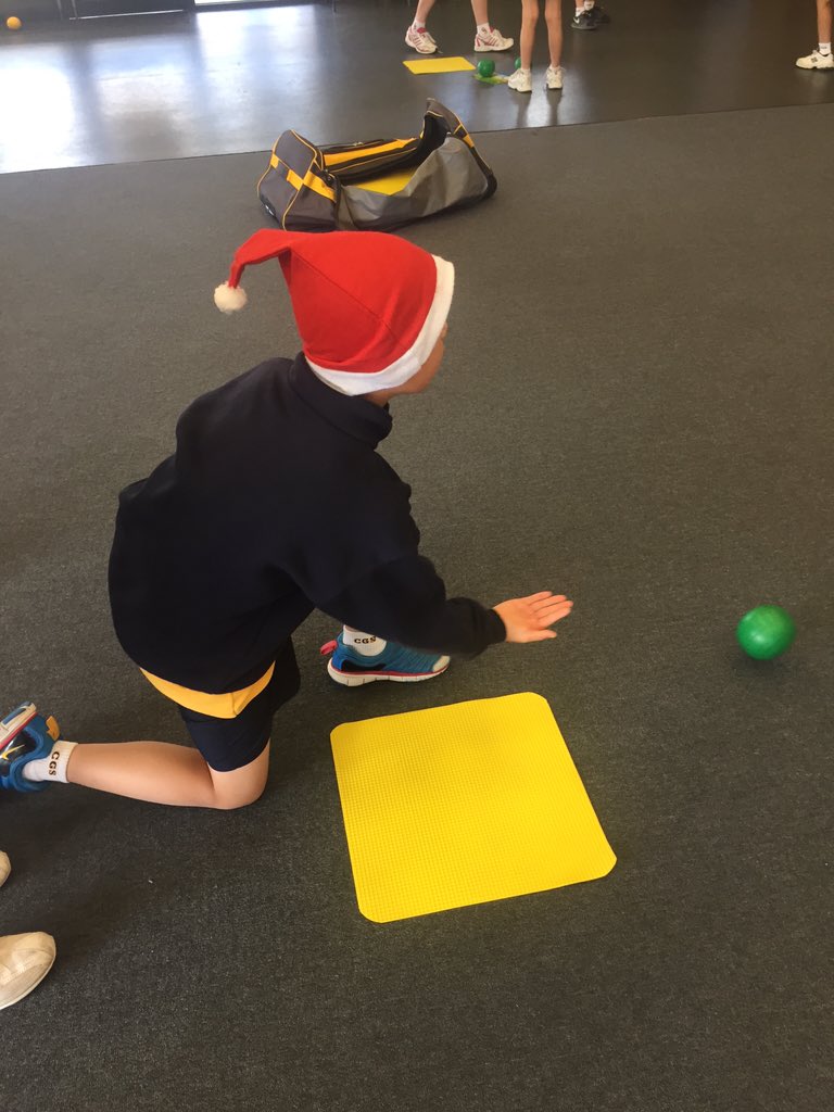 LizzyMotteram's tweet photo. Year 3 Christmas Carpet Bowls Championship 🎱🎅🏼🏆 #cgsjst4 #physed #Christmas #carpetbowls #jackattack https://t.co/brPPFK85ok
