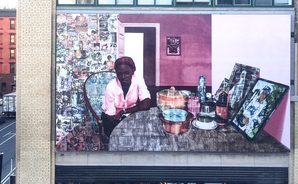 #NjidekaAkunyiliCrosby’s “Before, Now, After (Mama, Mummy and Mamma)” (2015) installed outside @whitneymuseum