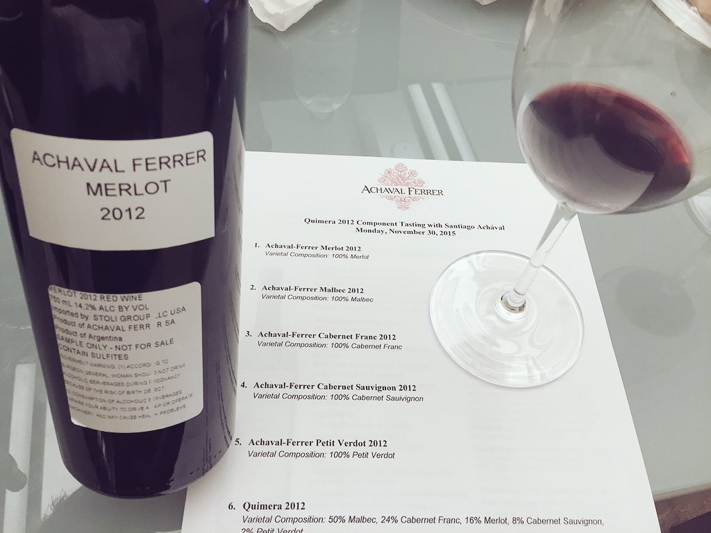 AchavalFerrerUS's tweet photo. Step one: Merlot, a grape that only grows well in the cooler areas of Mendoza #QuimeraVT https://t.co/QYxSBv7DZU