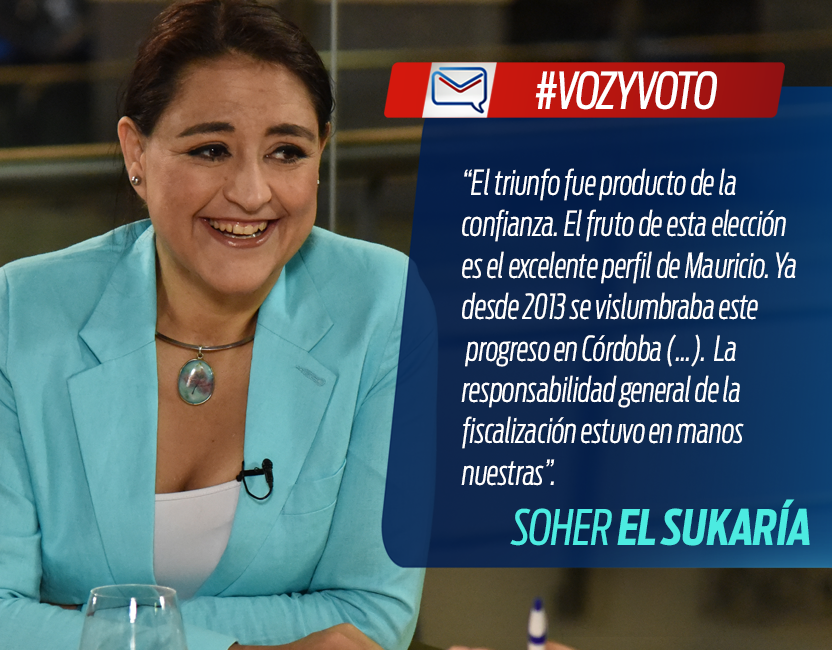 LAVOZcomar's tweet photo. Referente del PRO en Córdoba,@SoherElSukaria, afirma que la fiscalización se logró con esfuerzos propios #VozyVoto https://t.co/2QPDTJvqJp