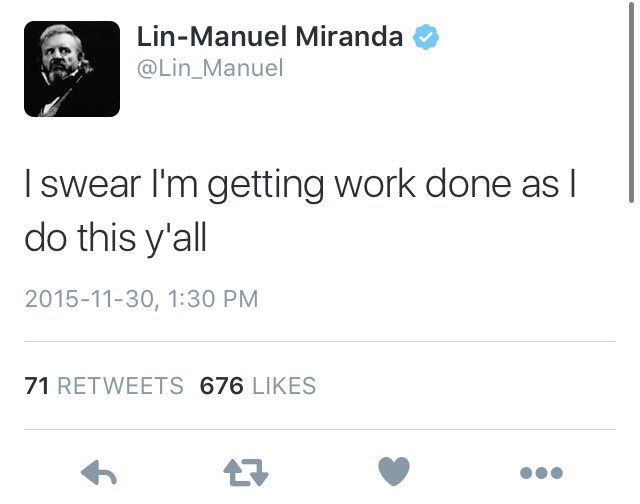 theatredreamer7's tweet photo. @Lin_Manuel is literally me doing homework https://t.co/bEKaYkv7gi