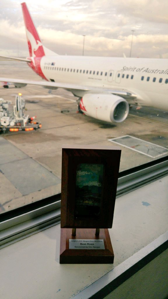 Another day, another flight, off to France to visit my family in Provence. #rosieontour #thinkpink @DeepWoodsWinery