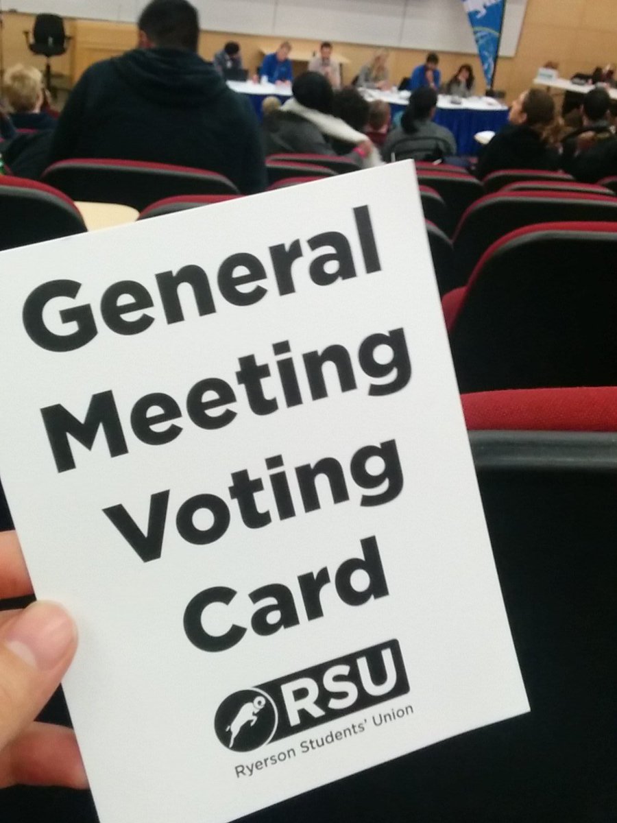 Things are getting heated at the RSU general meeting.