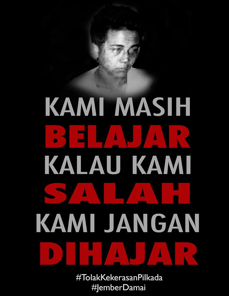 #TolakKekerasanPilkada #Jemberdamai