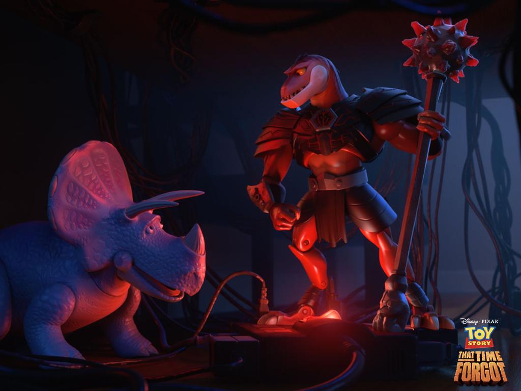 Pixar's tweet photo. Cyber-saurus Monday is here. Bring Toy Story That Time Forgot home: https://t.co/i0fbDfmLma https://t.co/Rh0wEBEqSM