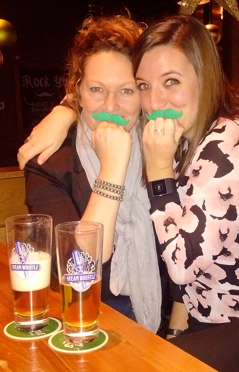 DanieMcCormack's tweet photo. Celebrating Movember and supporting the bros with @beertownph @SteamWhistle ๐ป #brewstache @nyreepat https://t.co/0kmn2noSxW
