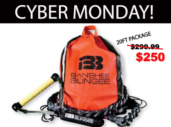 #CyberMonday happening now! Visit bansheebungee.com #snowboarding #winter #shred