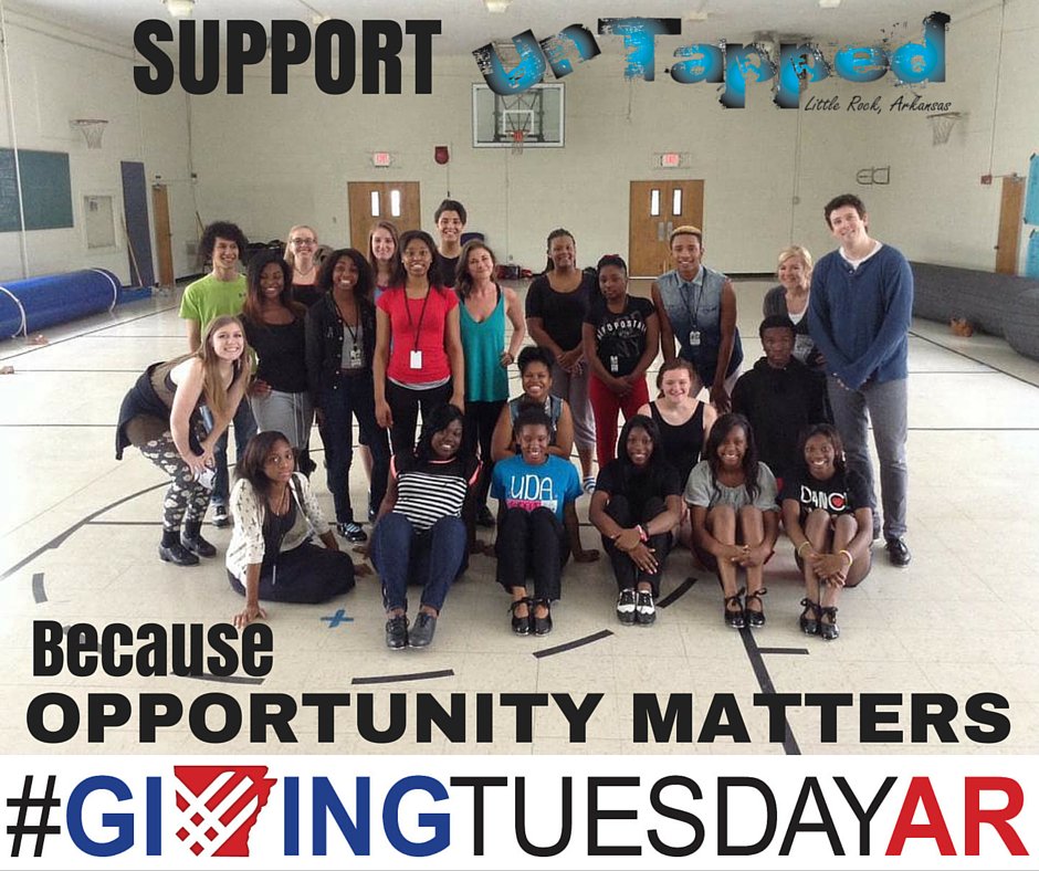 UntappedLR's tweet image. A simple opportunity may be all one needs to be successful. Support Untapped on @GivingTues! #GivingTuesday