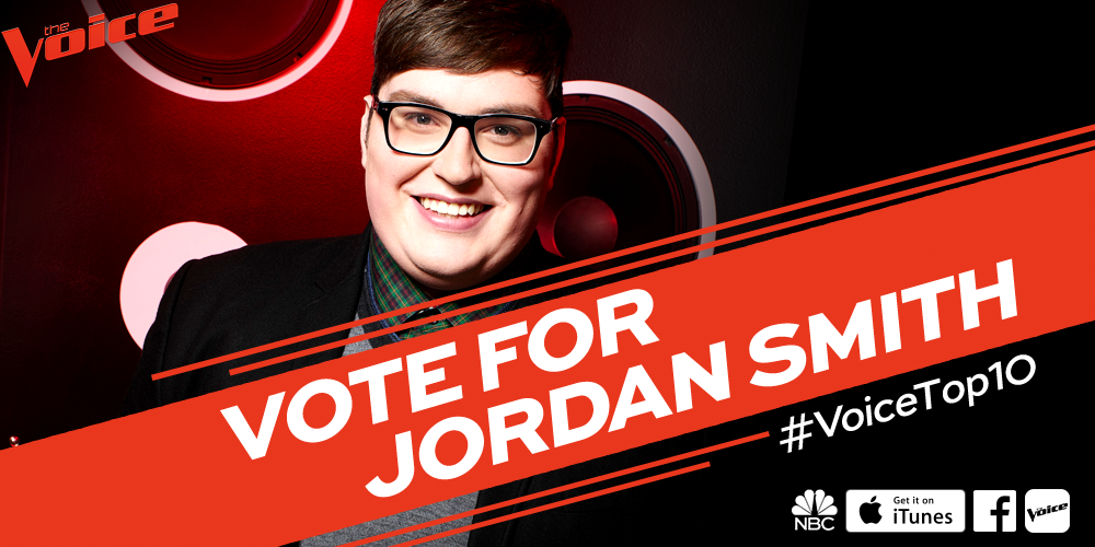 NBCTheVoice's tweet photo. RT if @JordanSmithLive just changed your life for the 102847293870239587th time this season. #VoiceTop10 https://t.co/jCjA2ODKn9