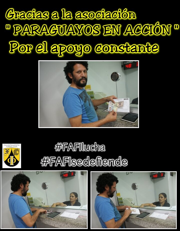 FAFIsedefiende's tweet photo. Muchas gracias a la gente de Paraguayos en Acción por el apoyo #FafiSeDefiende https://t.co/8NFE4BArni