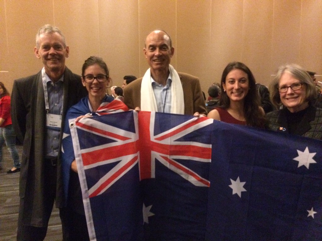 At world diabetes congress opening in Vancouver with Greg Johnson Judi Moylan and Stephanie Cesile- proud Aussies!