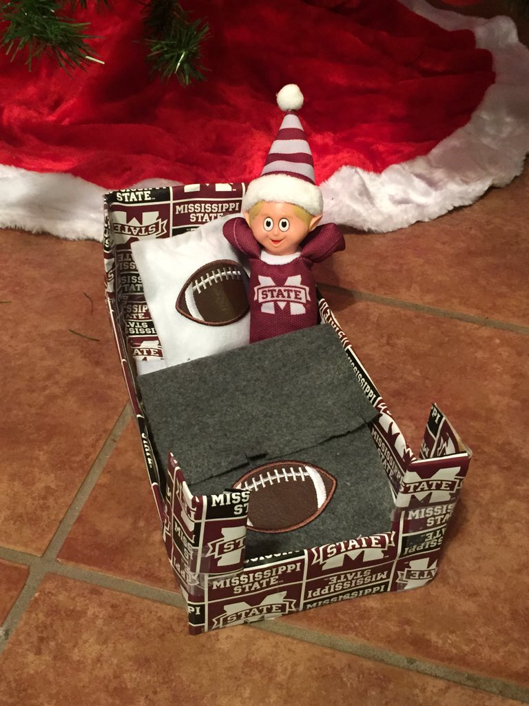 brittsteele33's tweet photo. Meet "Zippy" (as in MissiZIPPY State)! #hailstate #homemadebed @msstate https://t.co/E5fpusefyR