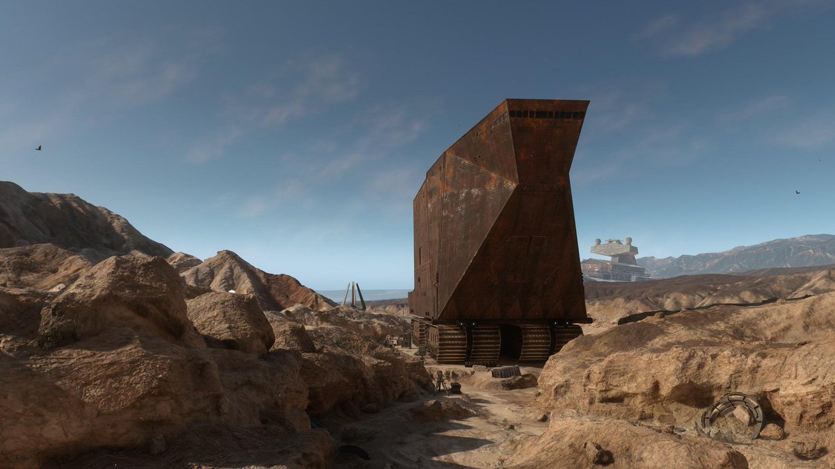 EAStarWars's tweet photo. The Sandcrawler is a monstrous contraption.

RT if you've taken cover below it during battle. https://t.co/PQU9cWfSrx