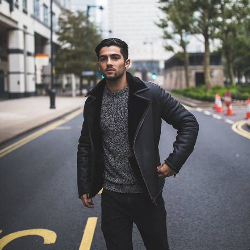 reissmiddleeast's tweet image. Style the #Renior #jacket with #denim, a charcoal grey #jumper and black boots for low-key #luxury