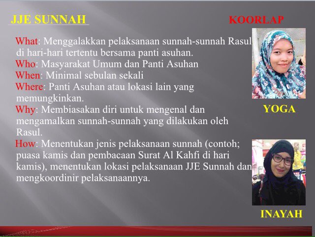 Cabang ke 5, JJE Sunnah