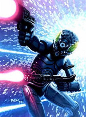 SW_characters's tweet image. 4-LOM was a protocol droid but is now a bounty hunter.