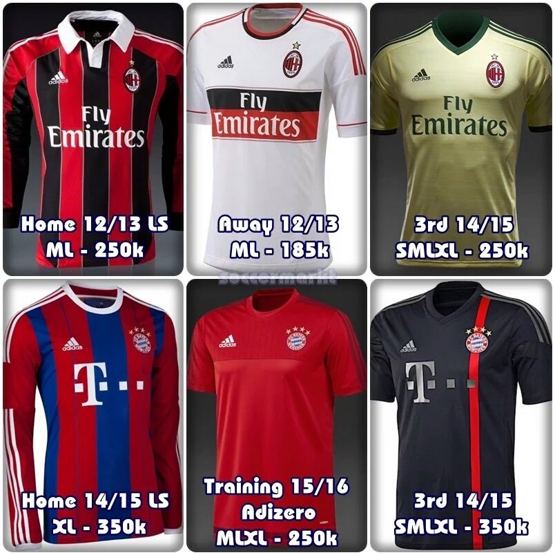 PO KILAT! #904 #jersey4sale
Milan Munchen | BNWT | 185-350k | CP di Bio. <a href="/mycorner_jersey/">Mycorner_jersey</a> @_OriginalKit @elvisghits