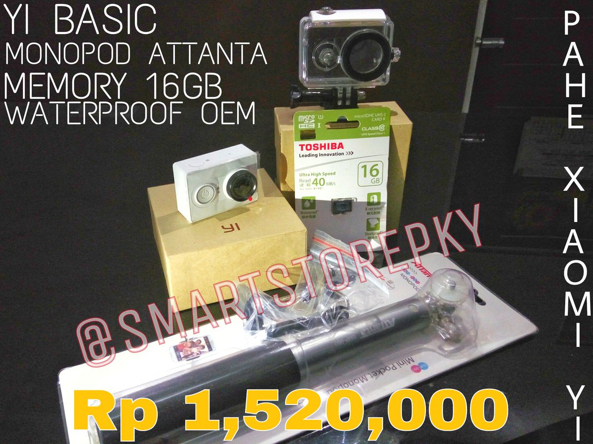 SmartStorePLK's tweet photo. Paket Hemat ActionCam #Xiaomi #Yi Harga 1,520,000 hanya di @SmartStorePLK 
#GoProKiller #Palangkaraya @infoPLK https://t.co/Ov3R8dQsWz