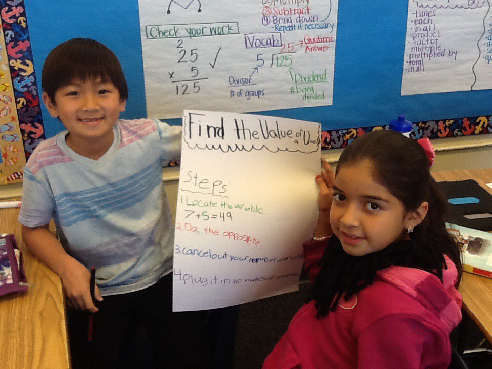 OTorcas's tweet image. Color coding finding the variable to help students succeed! #FSDMath