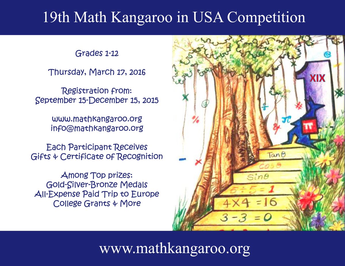 STEAMACADEMYCO's tweet image. Colorado STEAM Academy hosts 2016 #Mathkangaroo #mathcompetiton! Register until Dec15! docs.google.com/forms/d/1klL5S…