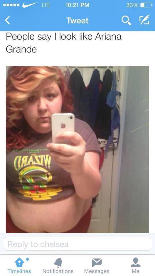 TwoMoreReps's tweet photo. Bitch you look like a taco Grande https://t.co/86TGvGW7WI