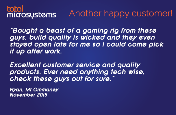 Total_Micro's tweet image. Love a happy customer! Thanks Ryan! #custombuiltgamingpc #pcgaming #shoplocal #shopbetter #shopsmall