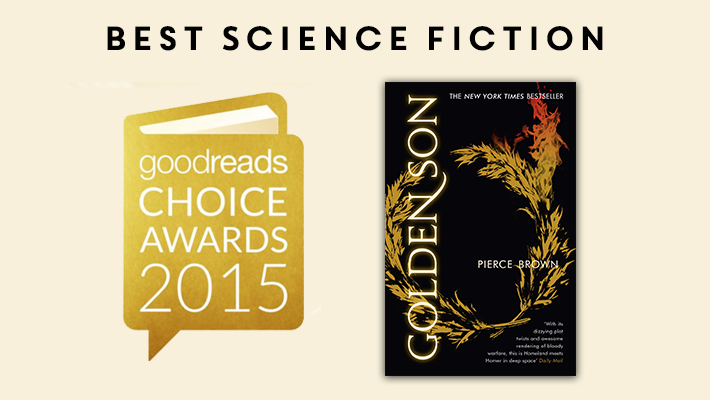 DateaBook's tweet photo. Congratulations to @Pierce_Brown whose novel #GoldenSon won the 2015 #GoodreadsChoice for Best Science Fiction! https://t.co/DBL4KcoyRZ