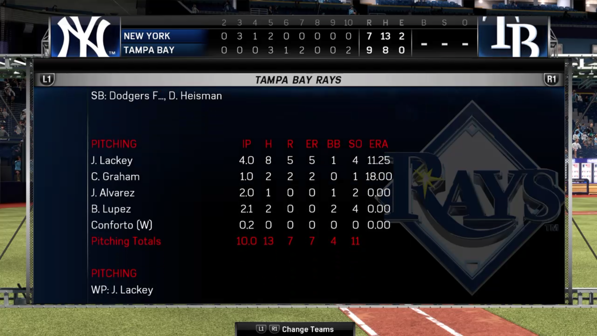OfficiaITBL's tweet photo. the @RaysBasebaII Box Score https://t.co/G2288l2BG9