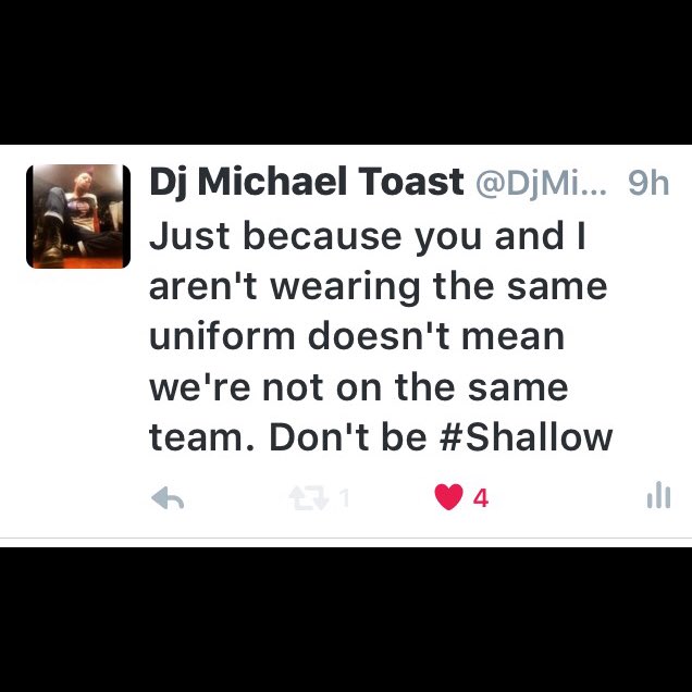 DjMichaelToast's tweet photo. I have #leader capabilities but I am a #soldier first
#same #team #goodearner #passionate #letsgo #djmichaeltoast https://t.co/wvAYtajwTp