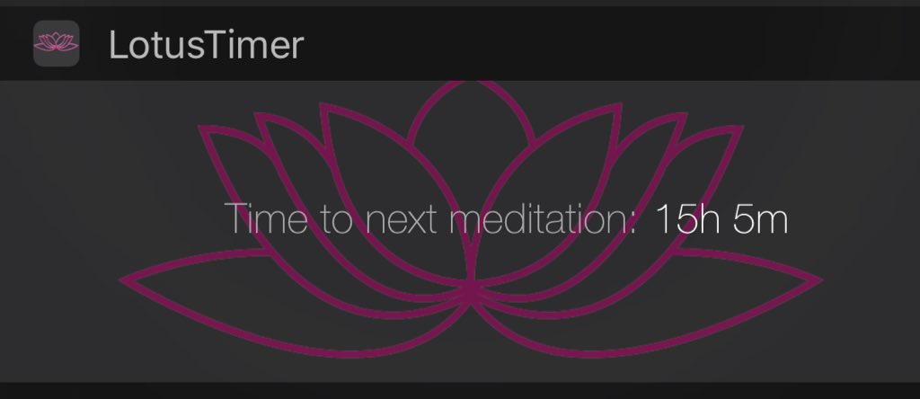 LotusTimer's tweet photo. #lotustimer #meditation #reminder #todaywidget set it once and be #reminded daily! https://t.co/DahyPLb6qf