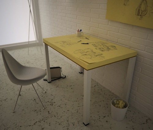EcoTechSolution's tweet image. What to buy a #designer who has everything? A desk made from @Postit notes of course! adb.im/B7A63B