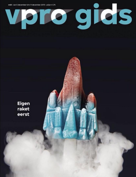 MELTicepops's tweet photo. Ons raketje als #covermodel voor de @vpro gids. Eigen #raket eerst!

#design https://t.co/yaHNMeYbu9