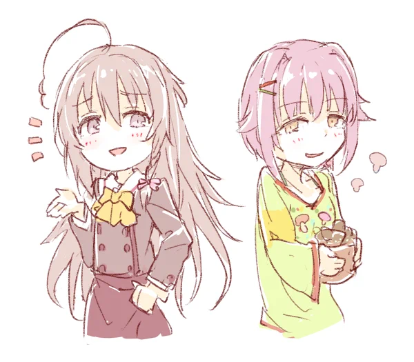 星幸子ちゃんと輿水輝子ちゃん 