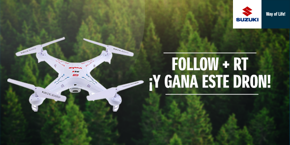 ¡Concurso!Follow+RT y gana un #dron Syma X5C con control remoto y cámara HD #SuzukiWayofLife goo.gl/2icv1n