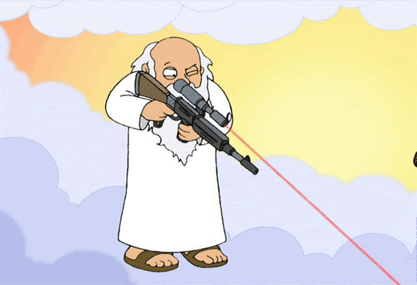 TableflopsH's tweet photo. #AnythingsPossibleEven when God has a sniper rifle aimed at your head https://t.co/Sxxu7J3g21