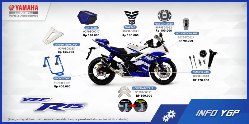Mau bikin R15 kamu keren tuh gampang banget kok, brosis. Pake deh accessories dr Yamaha ini bit.ly/1pu7d6D