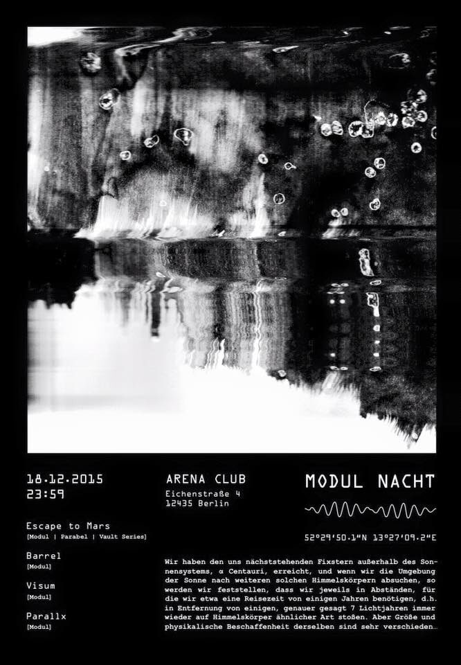 ModulBerlin's tweet photo. next Modul Nacht is coming ! 18th of December 2015 / Arena Club Berlin https://t.co/IuMoqF1O5B