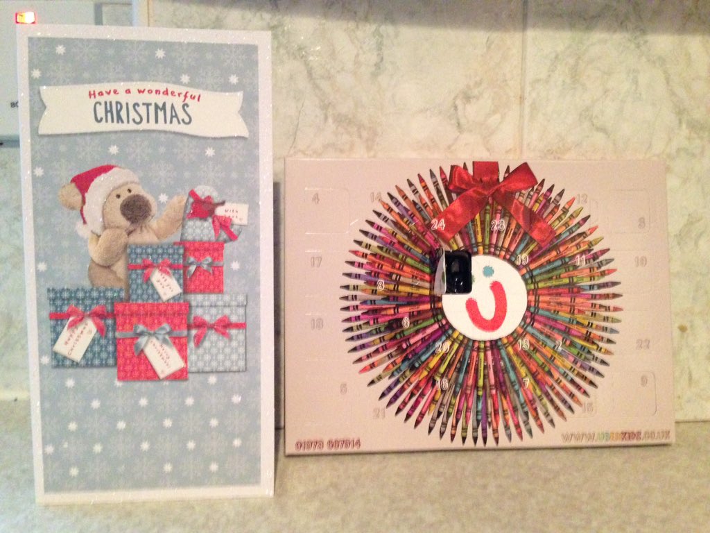 Thank you to <a href="/Uber_Kids/">Uber Kids</a> for my advent calendar and very first Christmas card!