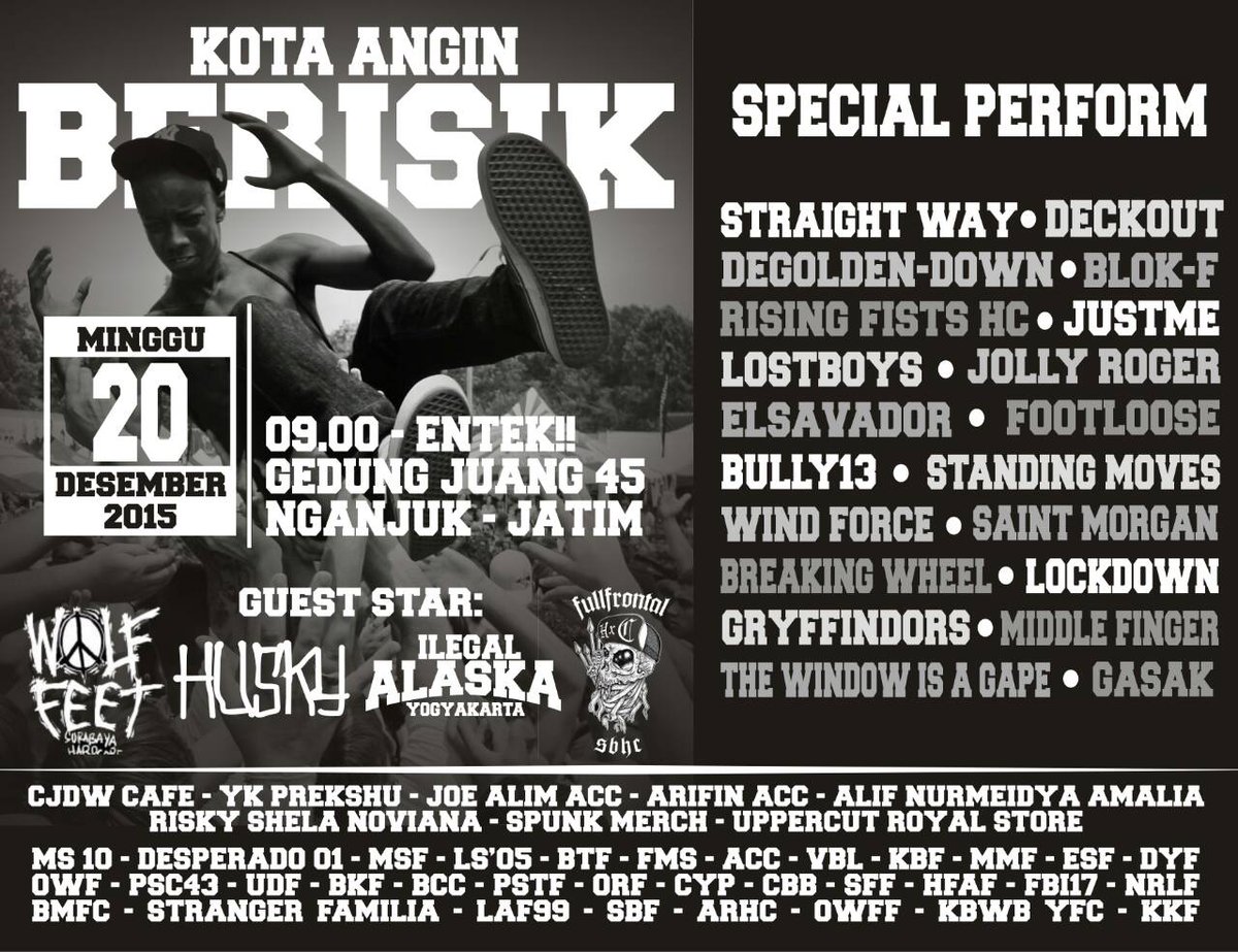 #Nganjuk ,ar'youu readiiih Let's rippin' da stage in the end of this year we be up here in da city of NGKside!?