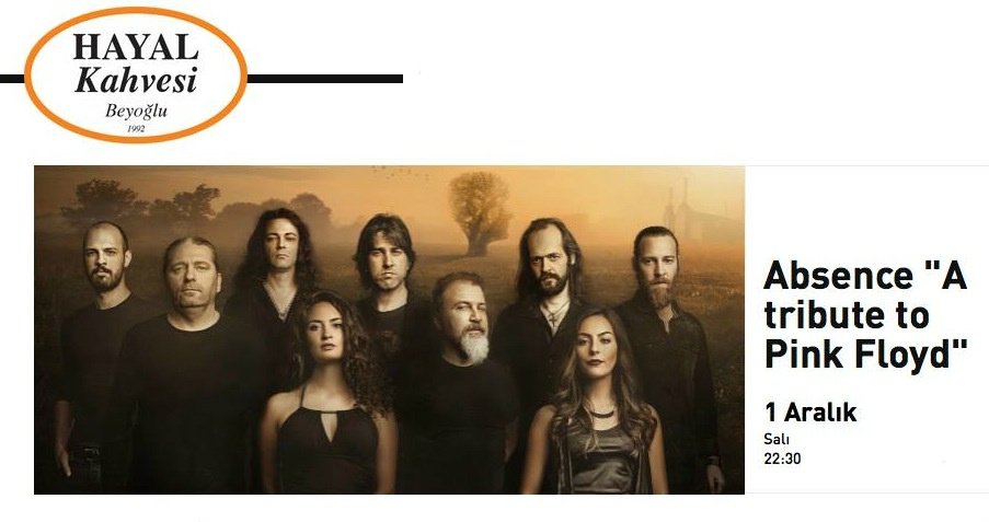 GiTARiZMA projesinden <a href="/HakanSavkli7/">Hakan Şavklı</a> ve @TuncArkann , Pink Floyd Tribute grubu <a href="/AbsenceTribute/">Absence</a> ile <a href="/BeyogluHayal/">HayalKahvesi Beyoğlu</a> 'de