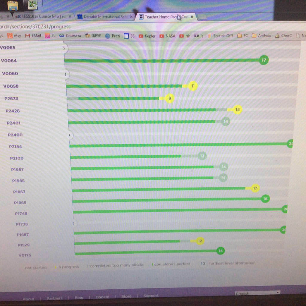 DesignAtDanube's tweet image. Having a practice for #HourOfCode... Already improvements from last year! @hadip @GirlsWhoCode