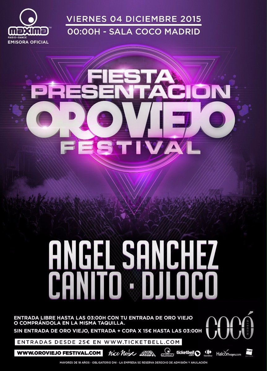 vendettagroup's tweet photo. PREPARTY PRESENTACION @OroViejoOficial !!!
+INFO EN VENDETTAGROUP
649419726/605971353
#salacoco c/alcala20 V-12/12 https://t.co/pQQ09NJwAQ