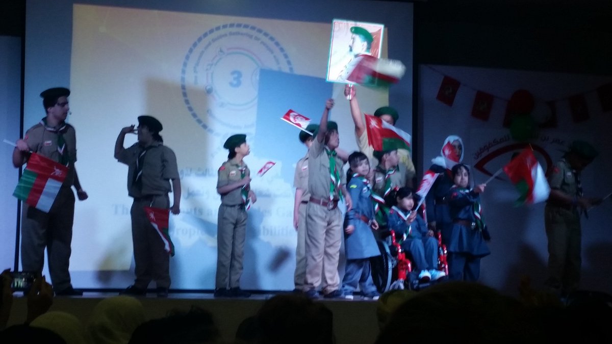 skavti's tweet photo. Slovenian scouts taking part on International @wagggs_world Forum meeting local groups #OmanForum15 #skavti https://t.co/eU0JH8GtXy