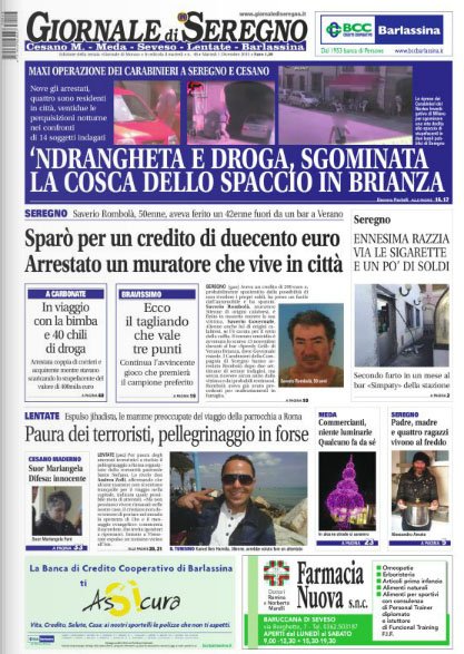 GazzettaAdda's tweet photo. Il Giornale di Seregno questa mattina in edicola!

https://t.co/1OIeygk3G6 https://t.co/IkBWkpoKku