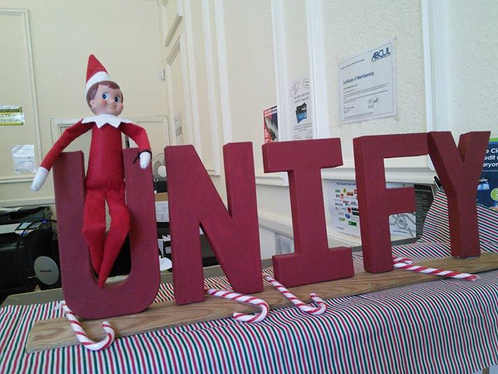 UnifyCU's tweet photo. Max the elf has arrived to lend the staff a helping hand and bring some Christmas cheer! #HappyChristmas https://t.co/75rwC5ASFd