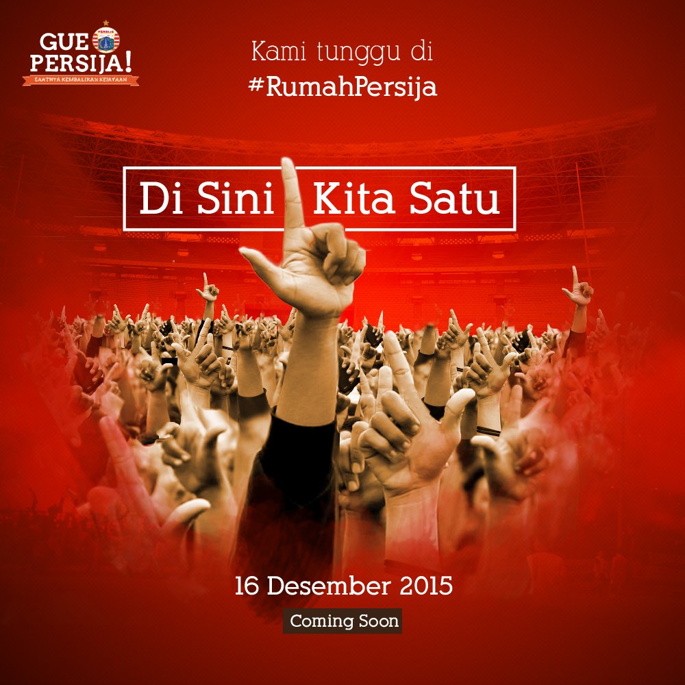 Kami tunggu di #RumahPersija 16 Desember 2015!