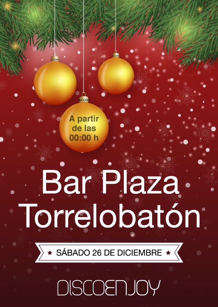 discoenjoy's tweet photo. Ya tenemos plan para Diciembre en el Bar Plaza de Torrelobatón!! https://t.co/n8NJzrFFql